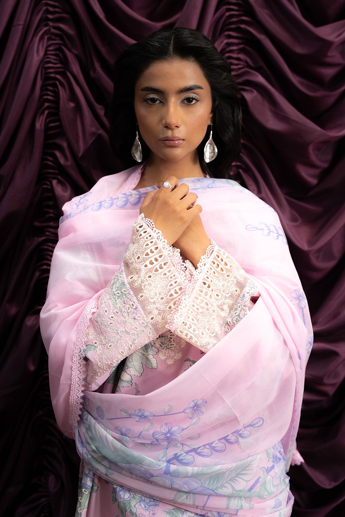 AYZEL The Bare Minimum Embroidered Unstitched Lawn 3pcs