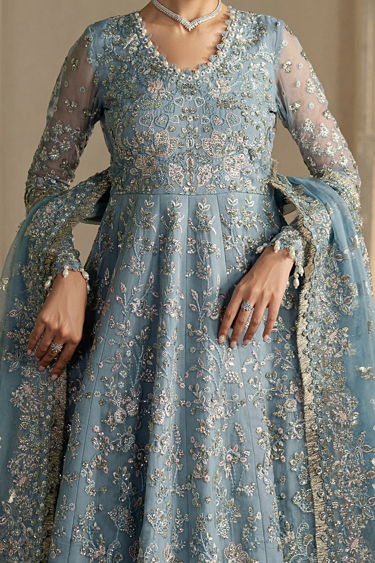 Pehli Nazar By Ayzel Luxury Embroidered EID Festive Unstitched 3 Piece