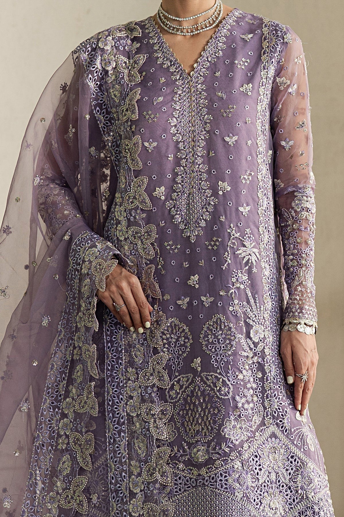 Pehli Nazar By Ayzel Luxury Embroidered EID Festive Unstitched 3 Piece
