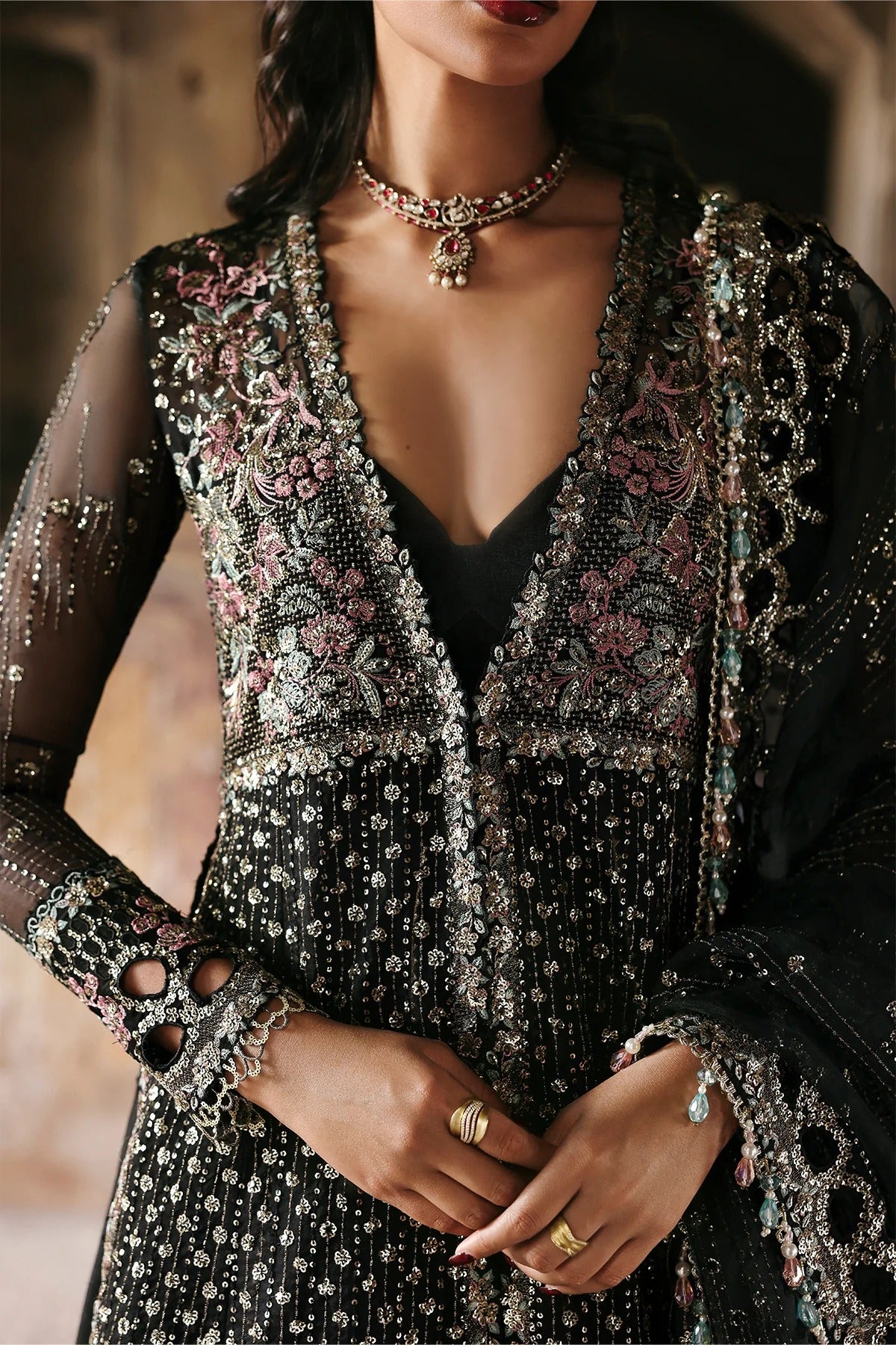 Kaashvi By Ayzel Luxury Embroidered Wedding Festive'25 Unstitched 3 Piece