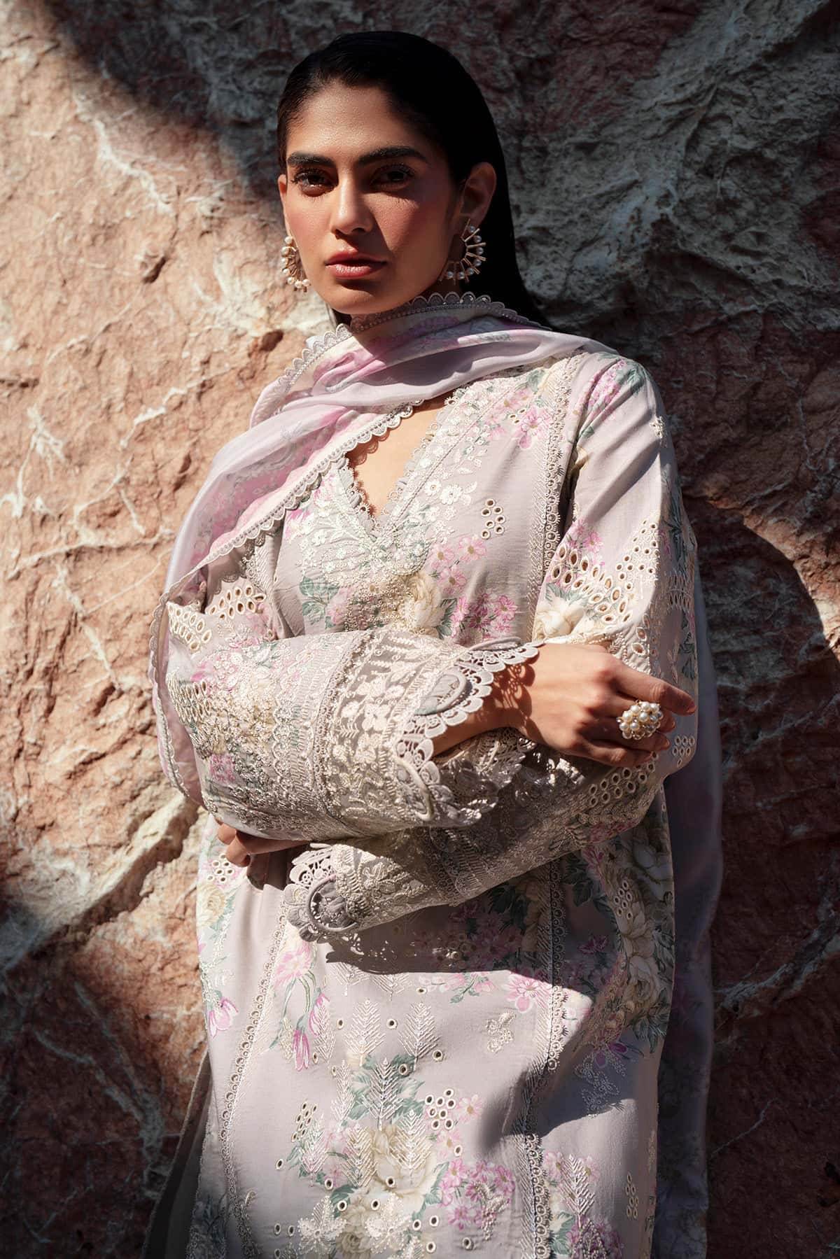 Afrozeh Summer Together Vol-III Unstitched Lawnkari 3pcs - Jotey