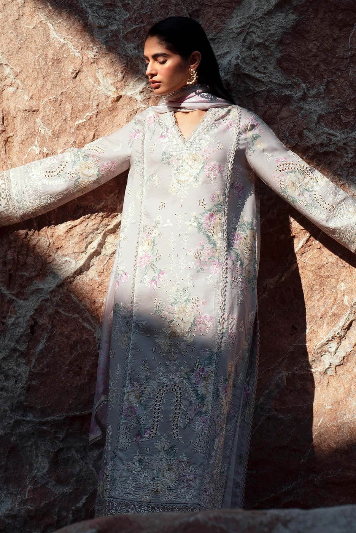Afrozeh Summer Together Vol-III Unstitched Lawnkari 3pcs - Jotey