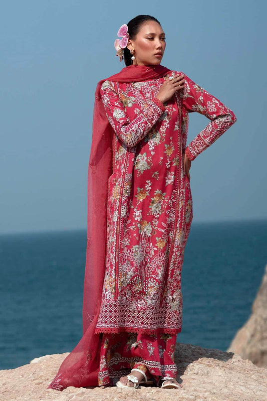 Afrozeh Summer Together Vol-III Unstitched Lawnkari 3pcs - Jotey