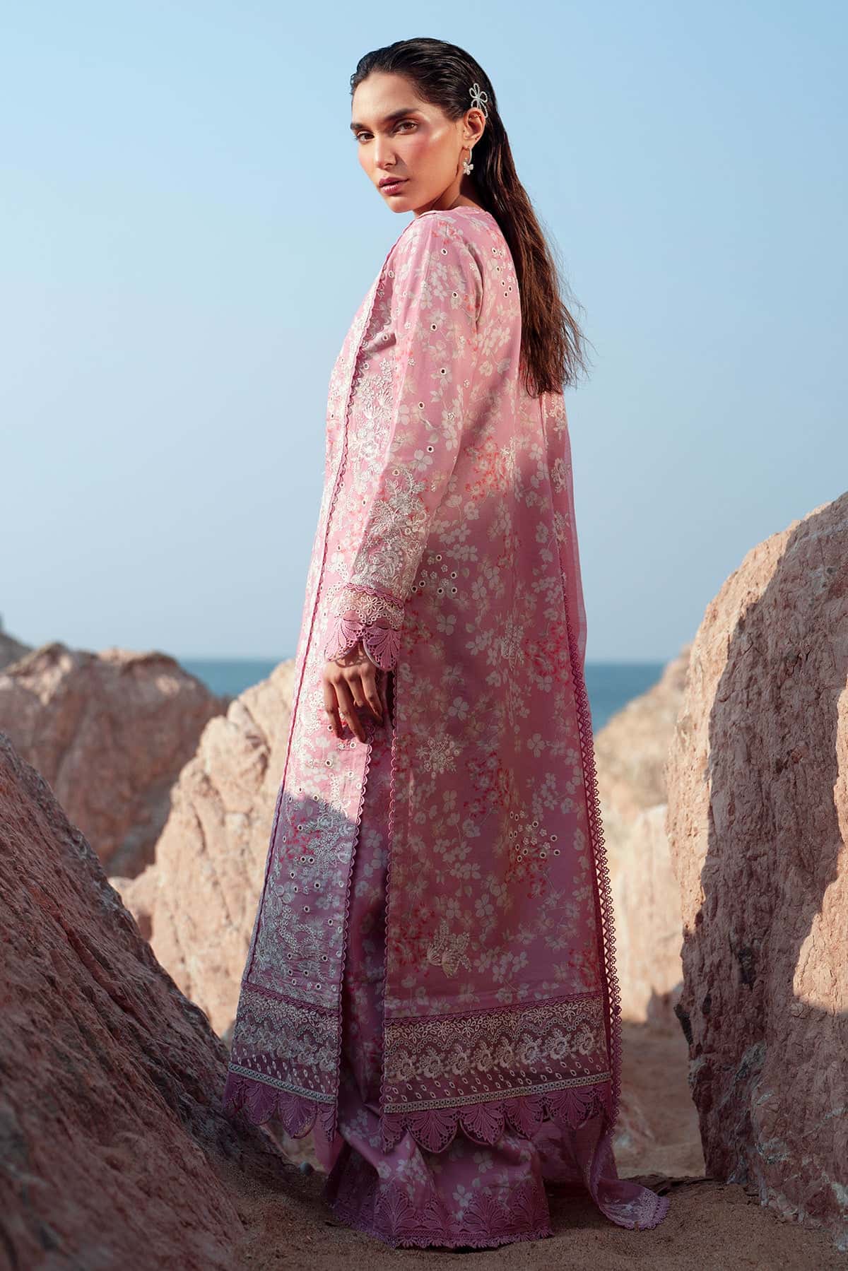 Afrozeh Summer Together Vol-III Unstitched Lawnkari 3pcs