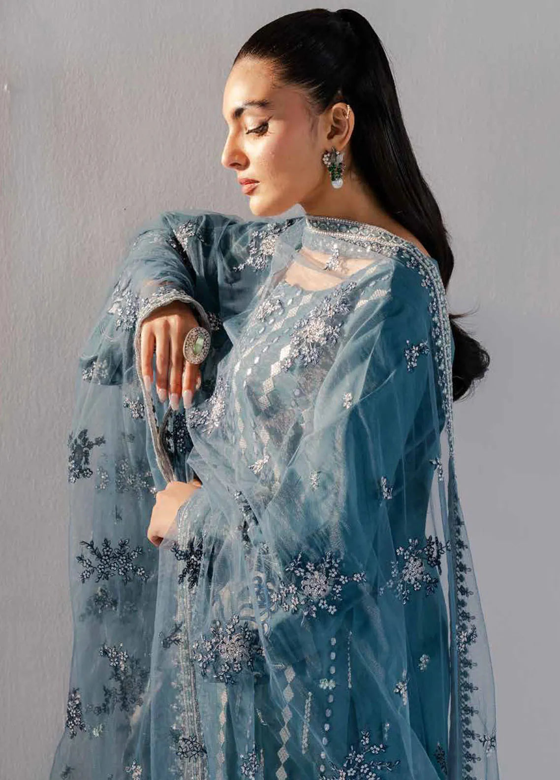 Zarez By Freesia Luxury Embroidered Unstitched 3pcs