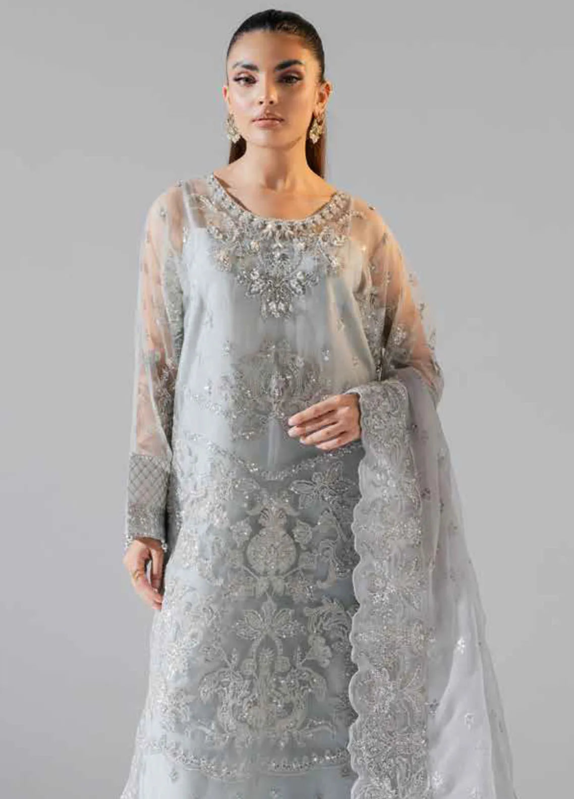 Zarez By Freesia Luxury Embroidered Unstitched 3pcs