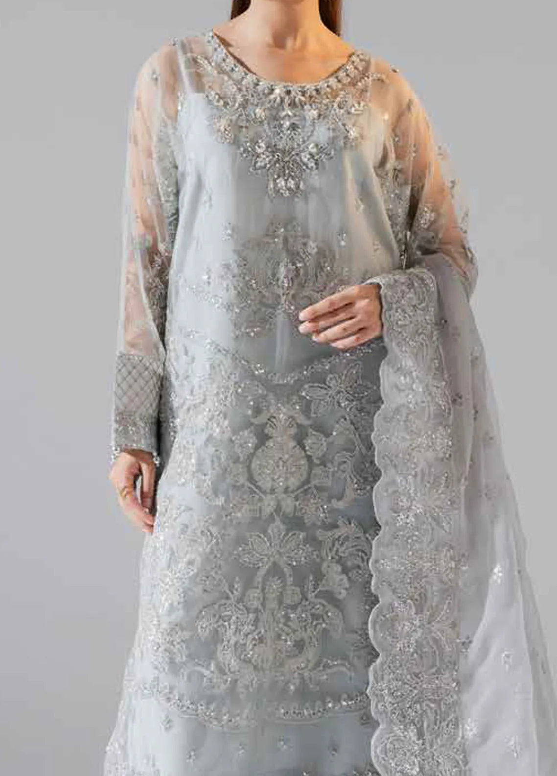 Zarez By Freesia Luxury Embroidered Unstitched 3pcs