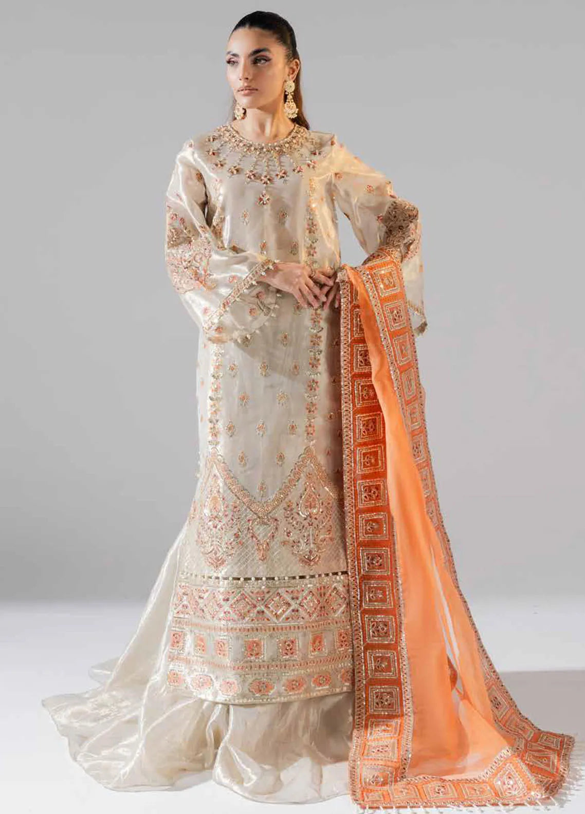Zarez By Freesia Luxury Embroidered Unstitched 3pcs