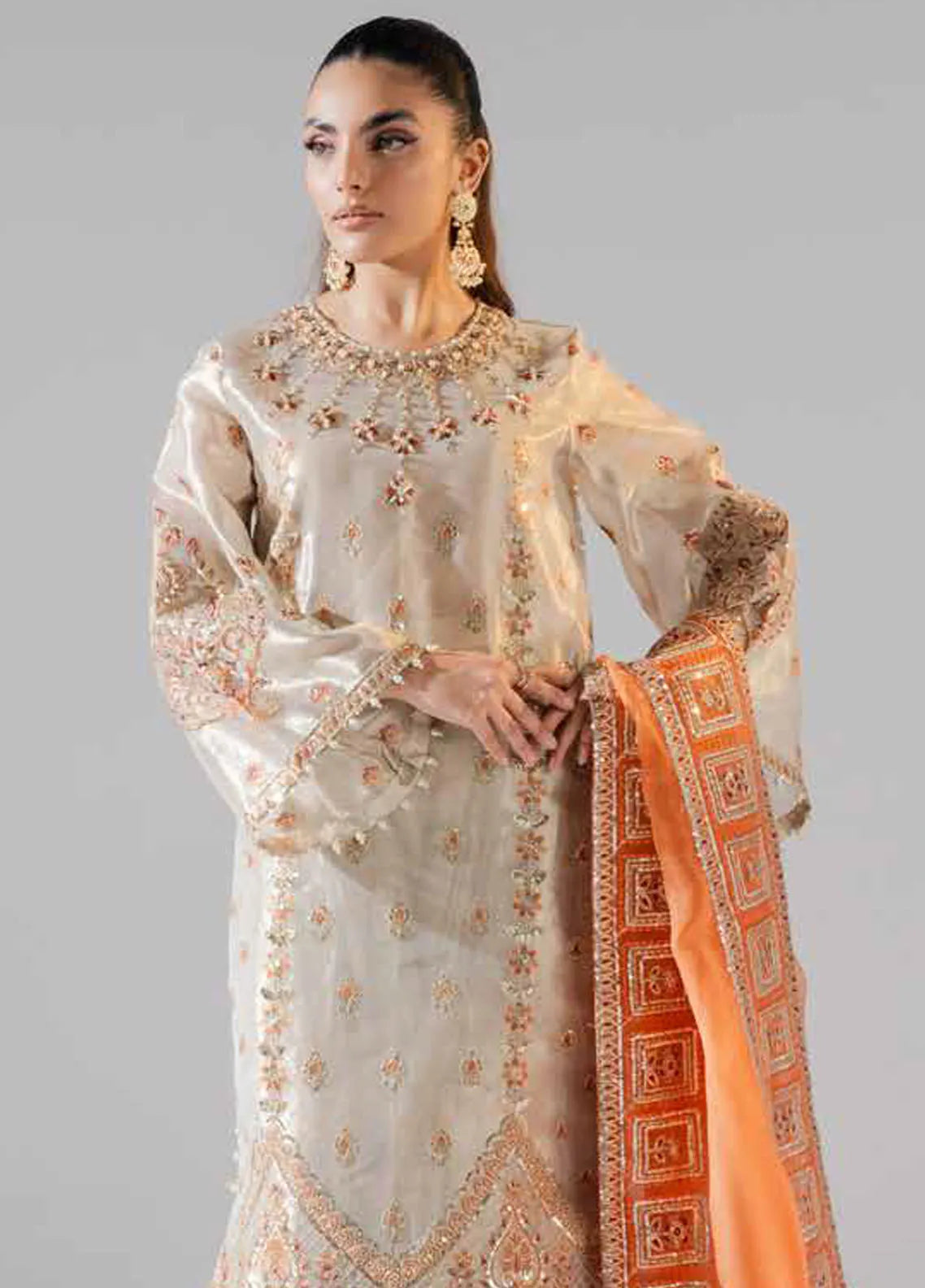 Zarez By Freesia Luxury Embroidered Unstitched 3pcs
