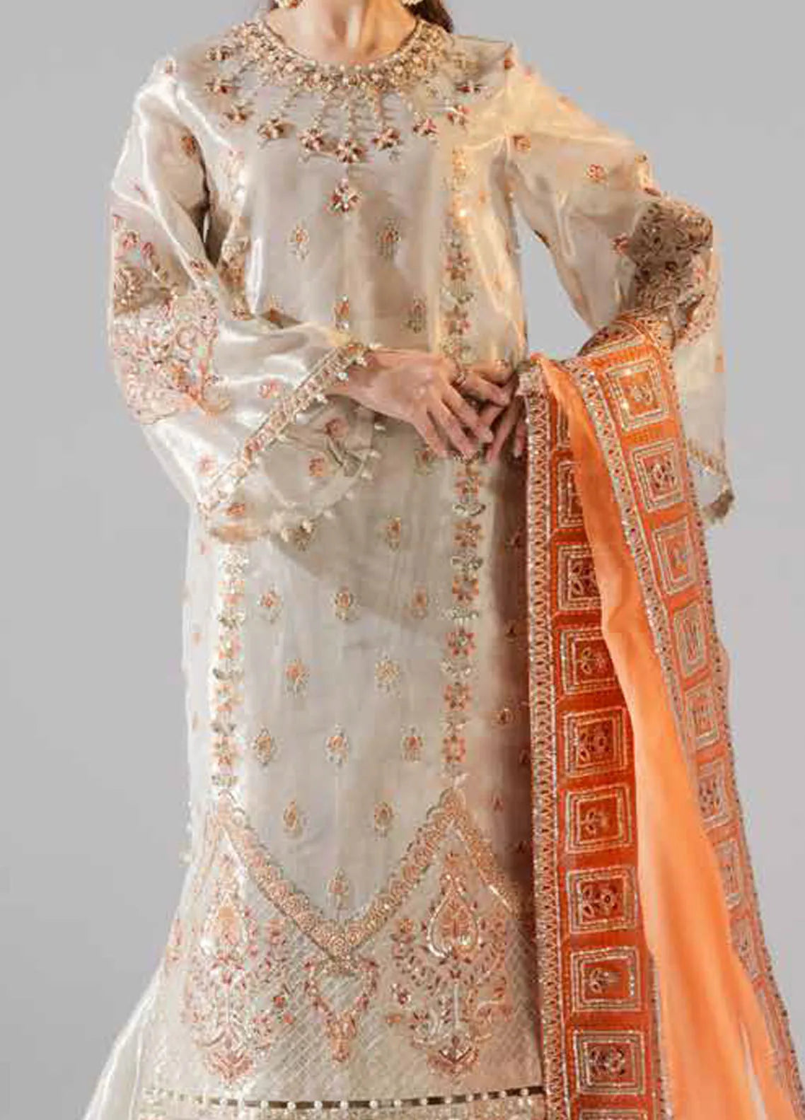Zarez By Freesia Luxury Embroidered Unstitched 3pcs
