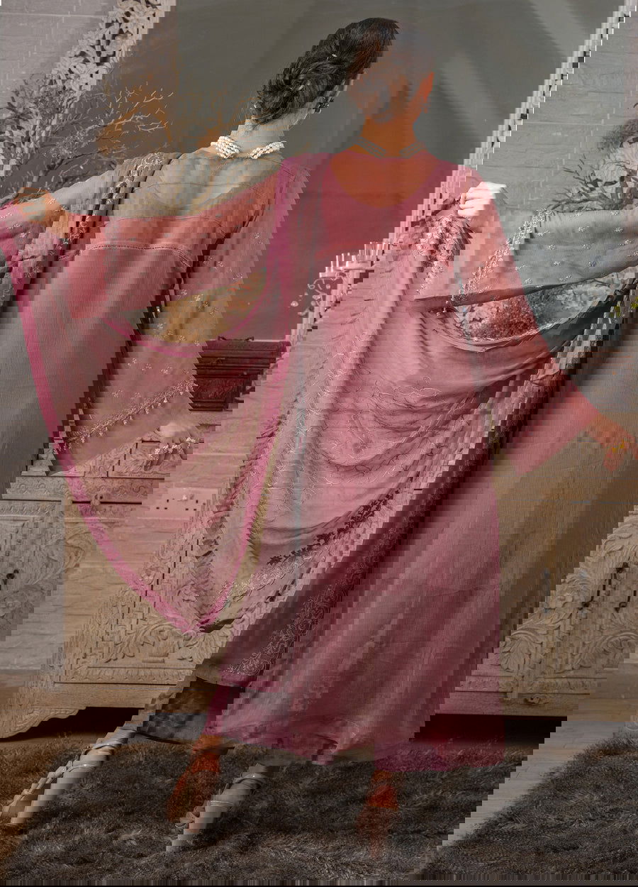 Iqraar  Embroidered Luxury Chiffon Unstitched 3pcs - Jotey